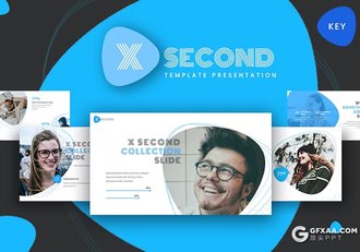 30页蓝色团队介绍商业计划书商务通用国外keynote模板 - 顶尖PPT