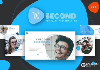 30页蓝色团队介绍商业计划书商务通用国外PPT模板 - 顶尖PPT