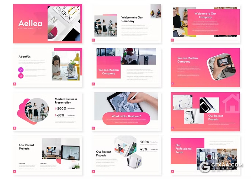 30页大气精美商务团队介绍商业计划书商务通用国外PPT模板 - 顶尖PPT