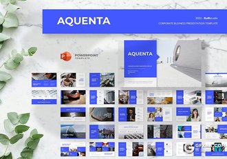 42页蓝色企业公司介绍展示业务合作商业计划书通用国外PPT模板 - 顶尖PPT