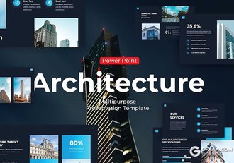 39页企业建筑工程项目展示国外PPT模板 - 顶尖PPT