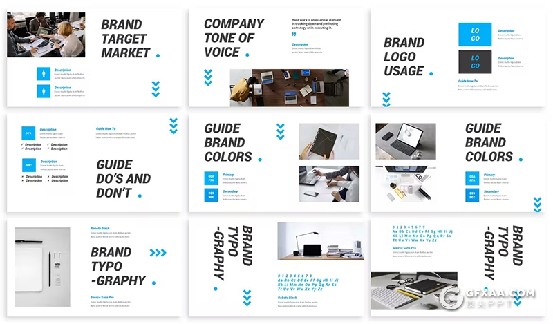 30页团队介绍企业简介商业计划书商务通用国外PPT模板3种配色2款尺寸 - 顶尖PPT