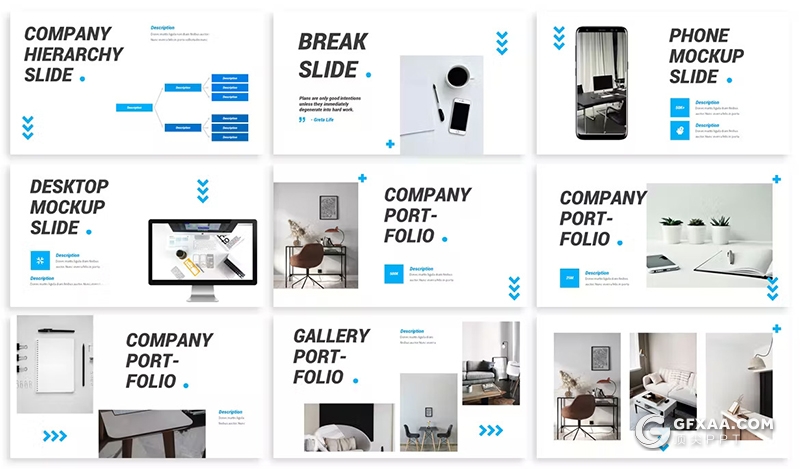 30页团队介绍企业简介商业计划书商务通用国外PPT模板3种配色2款尺寸 - 顶尖PPT