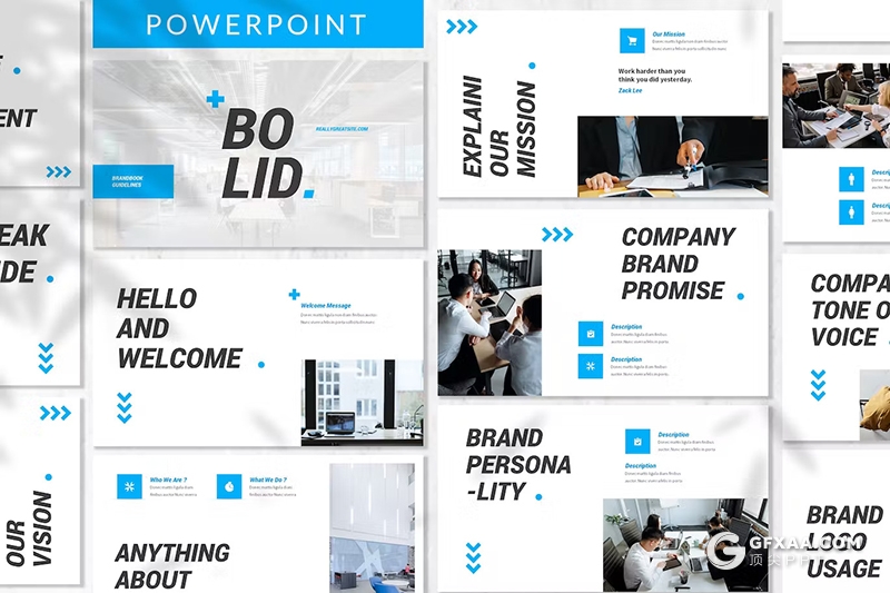 30页团队介绍企业简介商业计划书商务通用国外PPT模板3种配色2款尺寸 - 顶尖PPT