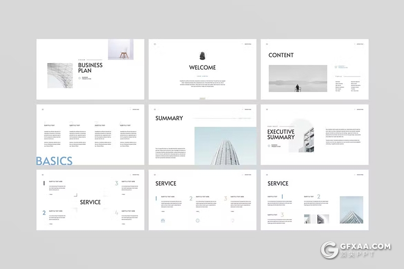 72页企业建筑工程项目展示数据汇报国外PPT模板 - 顶尖PPT