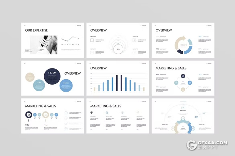 72页企业建筑工程项目展示数据汇报国外PPT模板 - 顶尖PPT