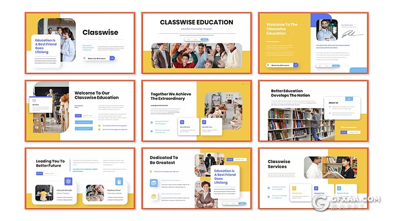 30页大学课堂教育演示宣传国外PPT模板 - 顶尖PPT