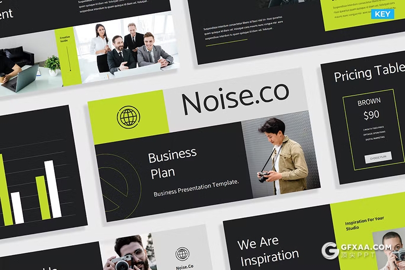 28页创意大气商业计划书团队介绍商业通用国外PPT模板 - 顶尖PPT