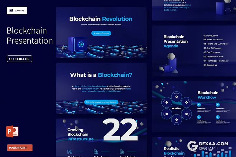 60页科技感互联网科技公司商业计划商务通用国外PPT模板 - 顶尖PPT