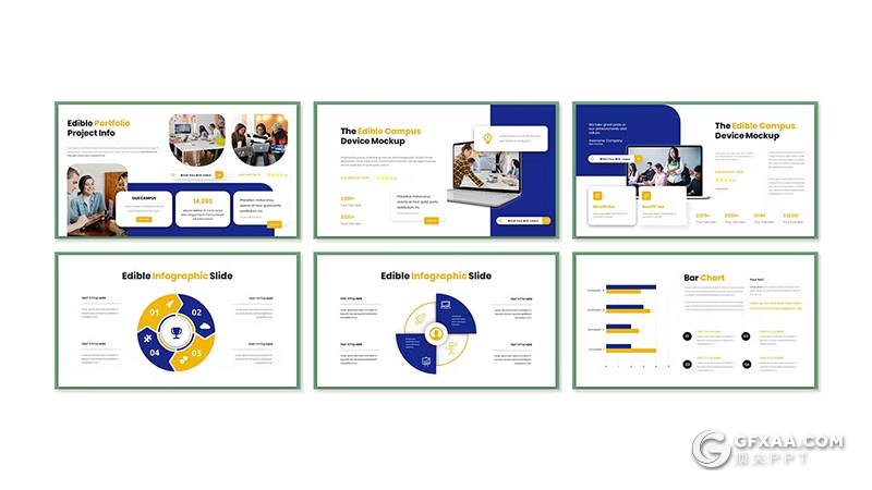 30页大气精美大学教育培训宣传国外PPT模板 - 顶尖PPT