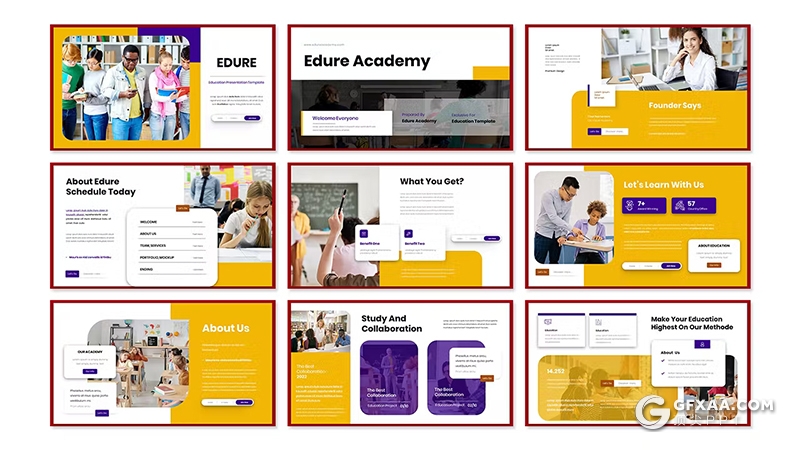 30页大学课堂教育演示宣传国外PPT模板 - 顶尖PPT