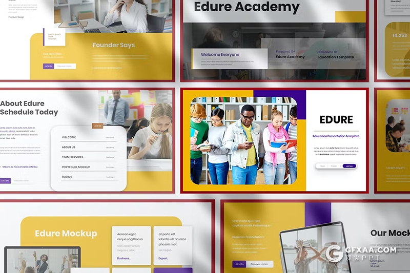 30页大学课堂教育演示宣传国外PPT模板 - 顶尖PPT