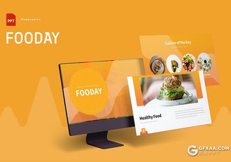 30页餐饮美食介绍宣传国外PPT模板5种配色 - 顶尖PPT