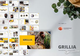 30页餐厅餐饮美食介绍展示数据分析国外PPT模板 - 顶尖PPT