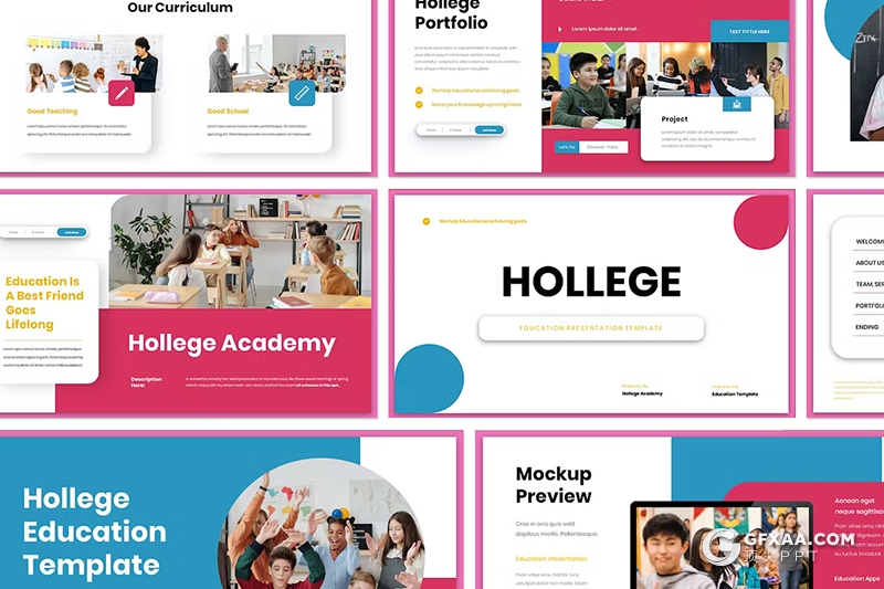 30页少儿培训教育机构国外PPT模板 - 顶尖PPT