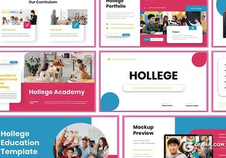 30页少儿培训教育机构国外PPT模板 - 顶尖PPT