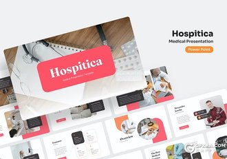 40页医学医疗研究报告医学团队展示国外PPT模板 - 顶尖PPT