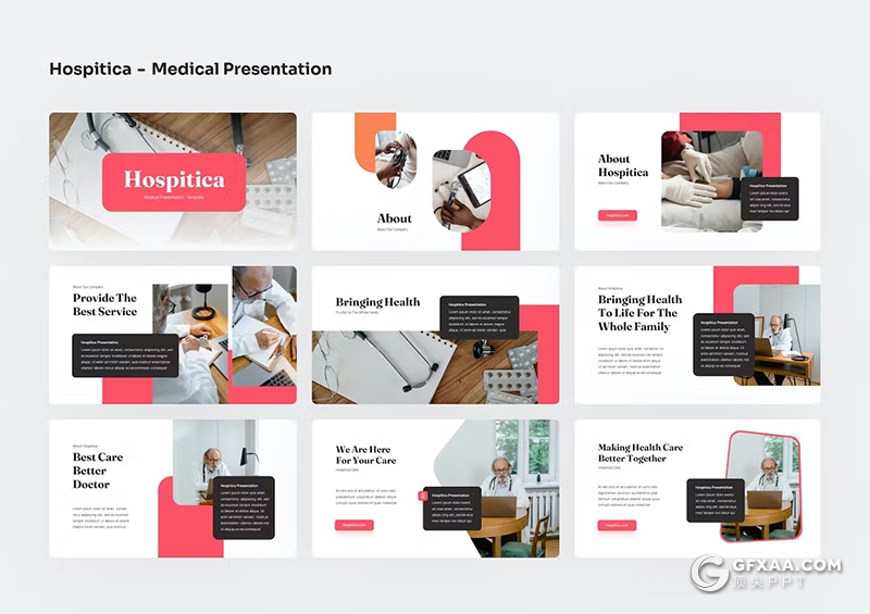 40页医学医疗研究报告医学团队展示国外PPT模板 - 顶尖PPT