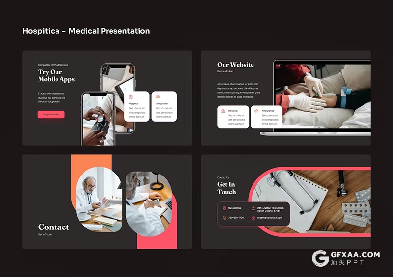 40页医学医疗研究报告医学团队展示国外PPT模板 - 顶尖PPT