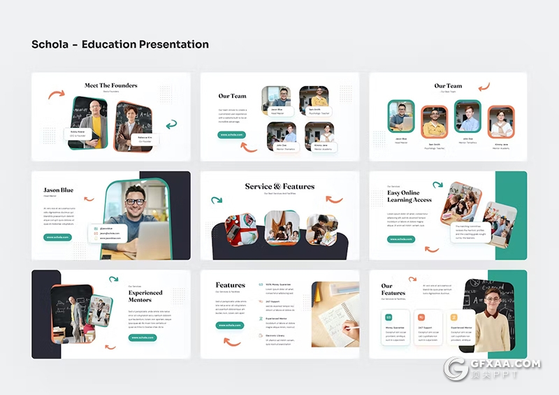 41页精美大气少儿培训教育机构国外PPT模板 - 顶尖PPT