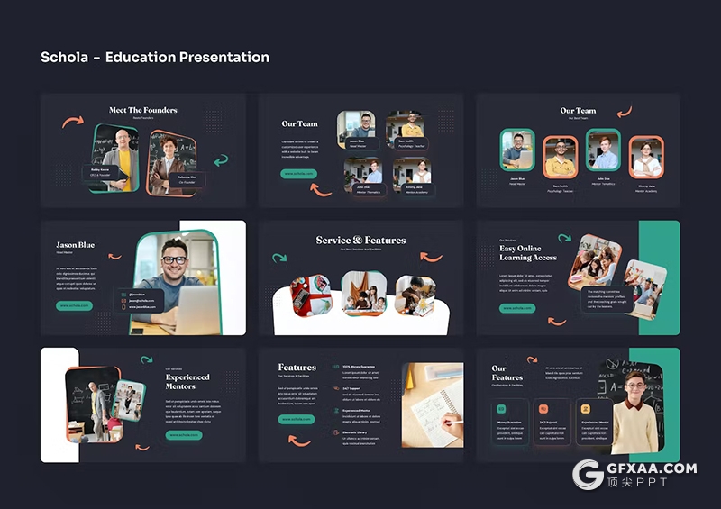 41页精美大气少儿培训教育机构国外PPT模板 - 顶尖PPT