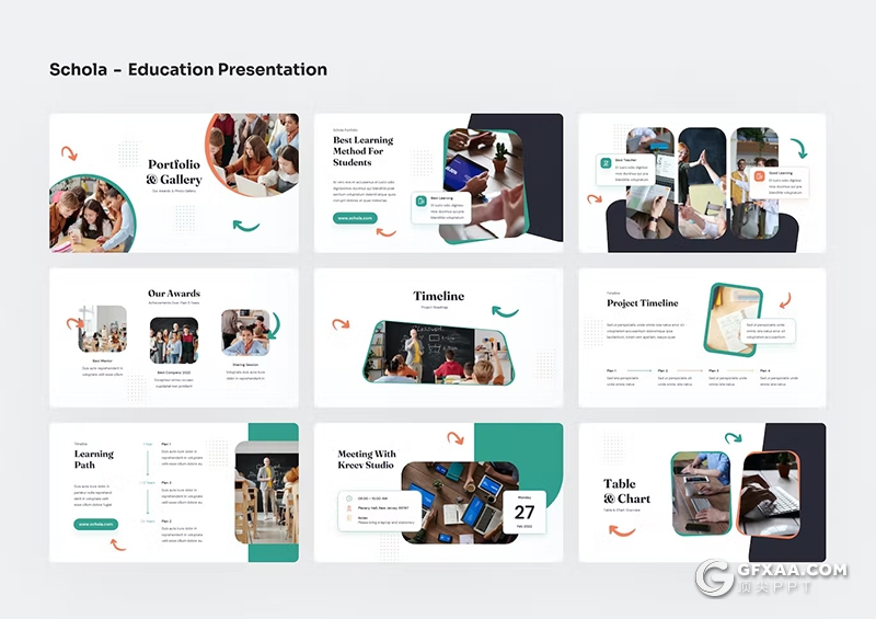 41页精美大气少儿培训教育机构国外PPT模板 - 顶尖PPT