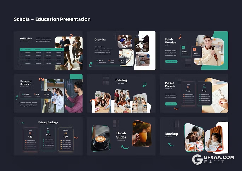 41页精美大气少儿培训教育机构国外PPT模板 - 顶尖PPT