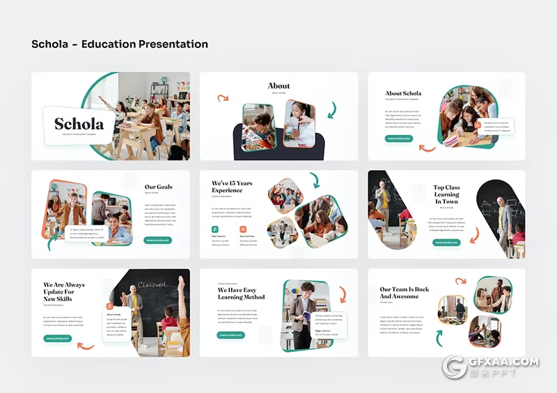 41页精美大气少儿培训教育机构国外PPT模板 - 顶尖PPT