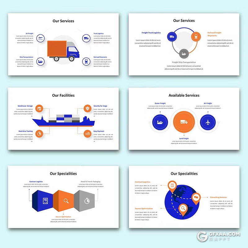 36页蓝色精美大气时尚商业计划书团队介绍商业通用国外PPT模板 - 顶尖PPT