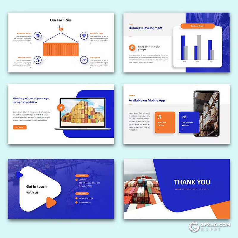 36页蓝色精美大气时尚商业计划书团队介绍商业通用国外PPT模板 - 顶尖PPT