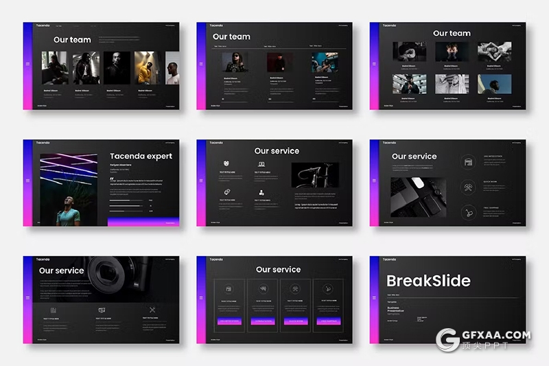 39页商务商业计划书团队介绍商业通用国外PPT模板 - 顶尖PPT