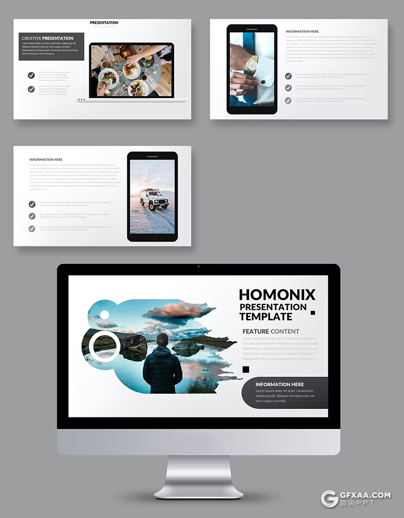 35页艺术风时尚精美摄影图片展示通用国外PPT模板 - 顶尖PPT