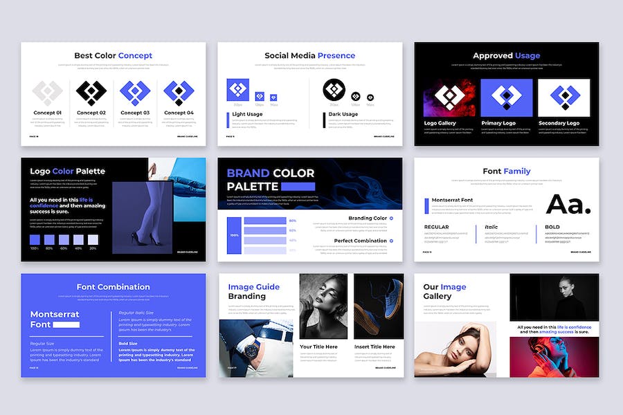 品牌形象指南设计规范PPT模板 - 顶尖PPT