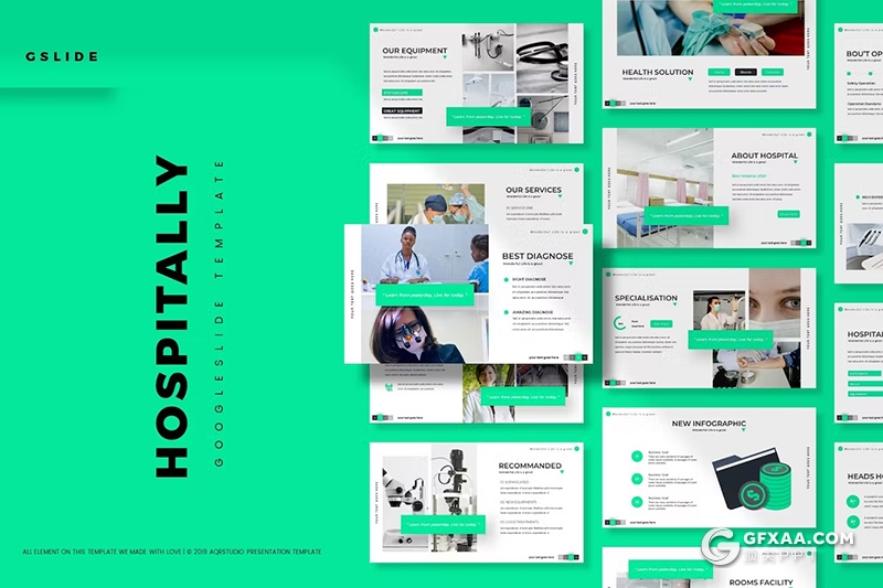 30页医院医疗行业医学研究主题国外GoogleSlides模板 - 顶尖PPT
