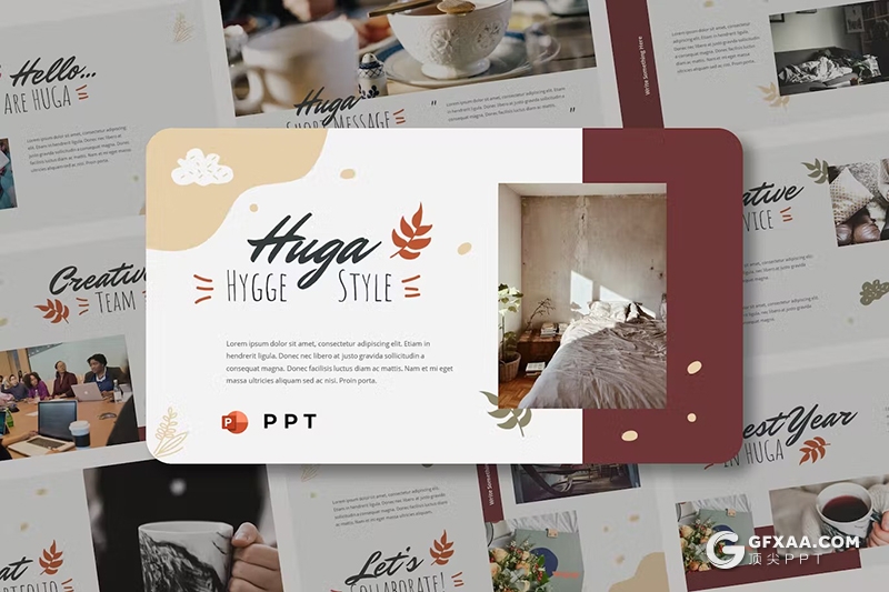 30页咖啡主题介绍宣传公司年终总结国外PPT模板 - 顶尖PPT