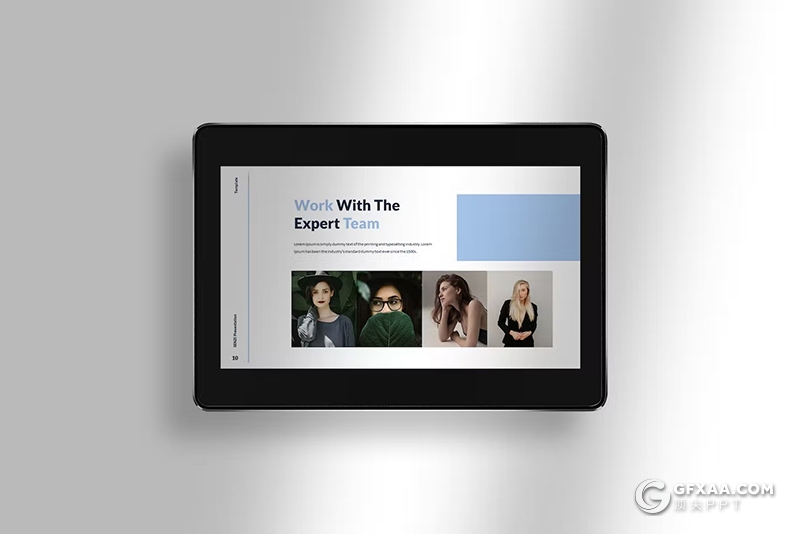 32页摄影图片展示模特展示通用国外PPT模板 - 顶尖PPT