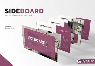 30页简约家居产品展示国外PPT模板5种配色 - 顶尖PPT