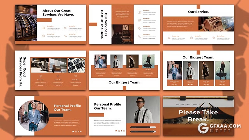 36页相机摄影产品展示摄影图片展示国外KeyNote模板 - 顶尖PPT