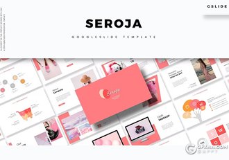 30页大气精美摄影图片展示模特展示通用国外GoogleSlides模板5种配色 - 顶尖PPT