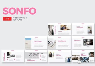 30页简约商务团队介绍商业计划书商务通用国外PPT模板 - 顶尖PPT