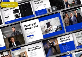 39页大气精美商务团队介绍商业计划书商务通用国外GoogleSlides模板 - 顶尖PPT