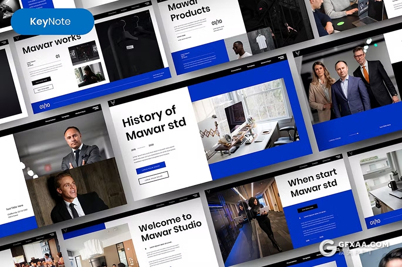 39页大气精美商务团队介绍商业计划书商务通用国外KeyNote模板 - 顶尖PPT