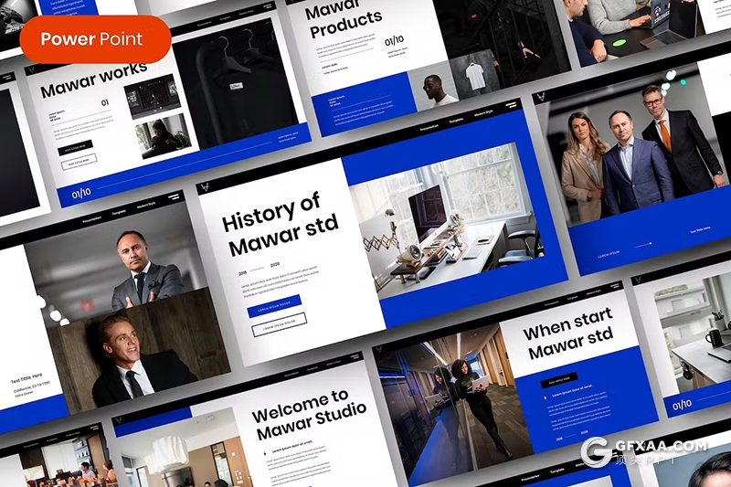 39页大气精美商务团队介绍商业计划书商务通用国外PPT模板 - 顶尖PPT