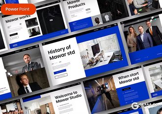 39页大气精美商务团队介绍商业计划书商务通用国外PPT模板 - 顶尖PPT