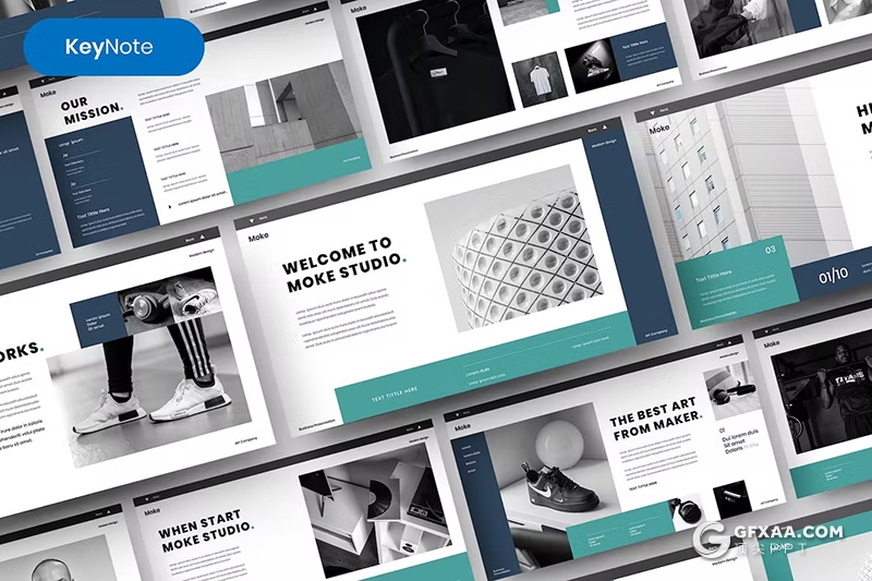 39页商务团队介绍产品展示商业计划通用国外Keynote模板 - 顶尖PPT