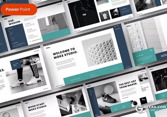 39页商务团队介绍产品展示商业计划通用国外PPT模板 - 顶尖PPT