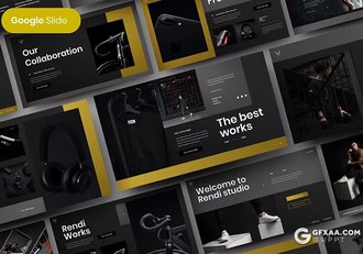 39页黑金色商务计划书产品研发商务通用国外GoogleSlides模板 - 顶尖PPT