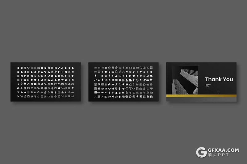 39页黑金色商务计划书产品研发商务通用国外KeyNote模板 - 顶尖PPT