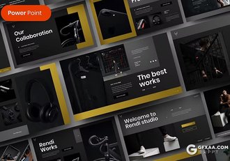 39页黑金色商务计划书产品研发商务通用国外PPT模板 - 顶尖PPT