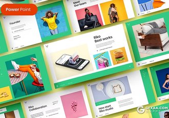 39页时尚摄影图片展示产品展示通用国外PPT模板 - 顶尖PPT